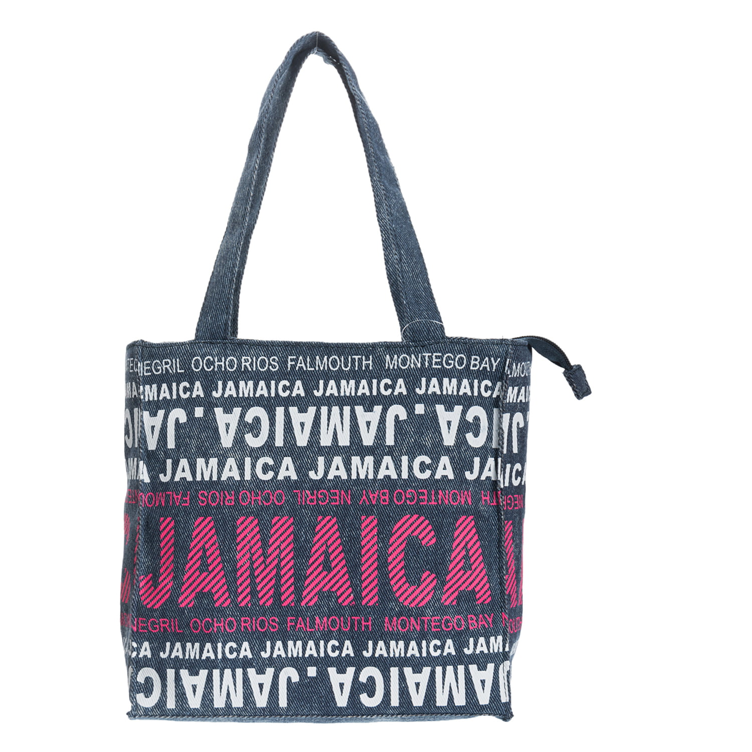 Jamaica All Over Print Small Tote Bag Green Apples Store