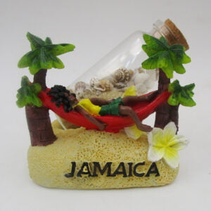Ceramic Paper Weight with Sand Bottle