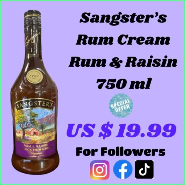 Sangsters Rum Cream Rum & Raisin 750 ml