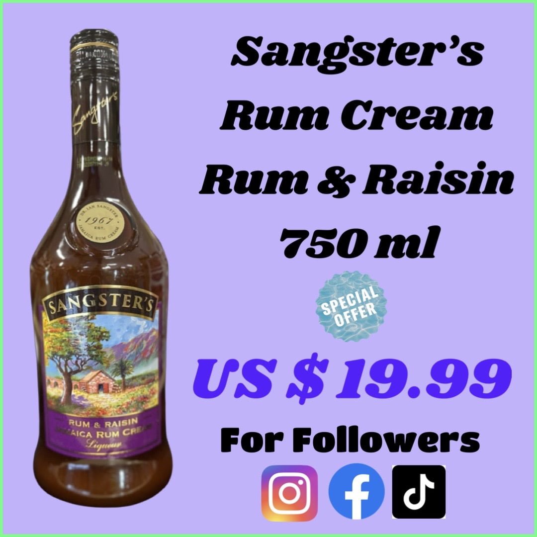 Sangsters Rum Cream Rum & Raisin 750 ml