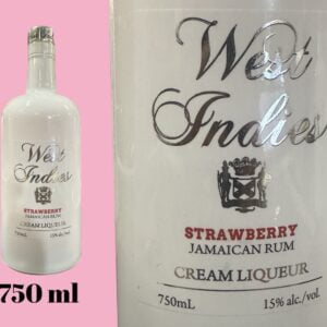 West Indies Strawberry Jamaican Rum Cream Liqueur 750 ml