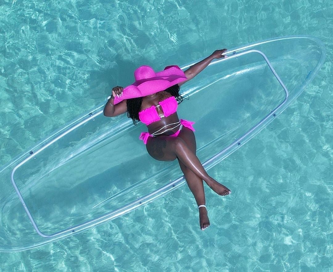 Clear kayak photo shoot Jamaica